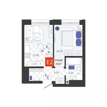 1-к кв. Тульская область, Тула Мясново мкр, Желания жилой комплекс ...