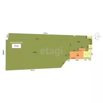 Дом в Вологодская область, Череповецкий район, пос. Суда ул. Труда, 8 ...