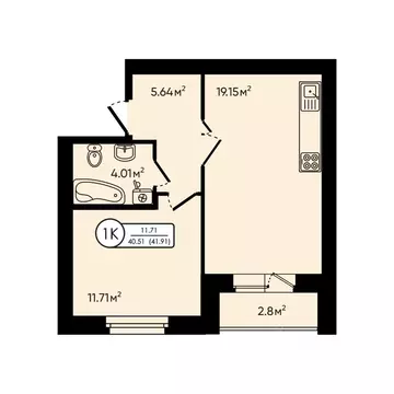 1-к кв. Ярославская область, Ярославский муниципальный округ, д. ...