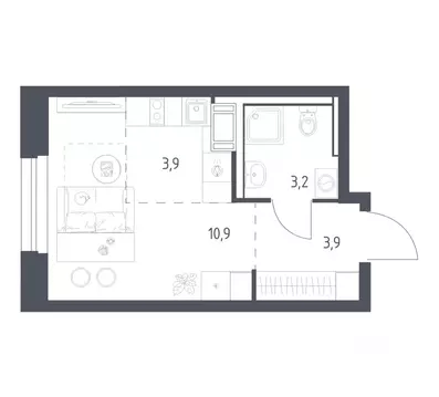 Студия Московская область, Мытищи пер. 1-й Стрелковый (21.5 м)