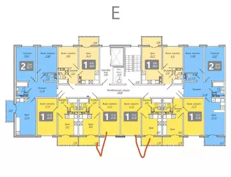 1-к кв. Чувашия, Чебоксары бул. Солнечный, поз4 (37.0 м)