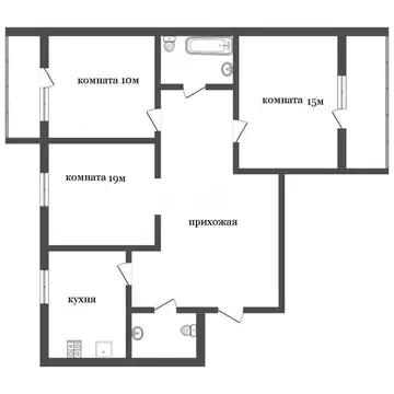 3-комнатная квартира: Воронеж, улица 25 Января, 34Б (85.3 м)
