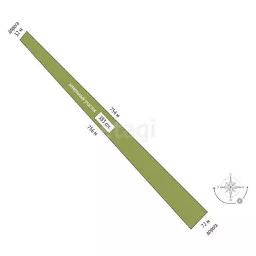 Участок в Приозерский район, посёлок Мичуринское (383 м)