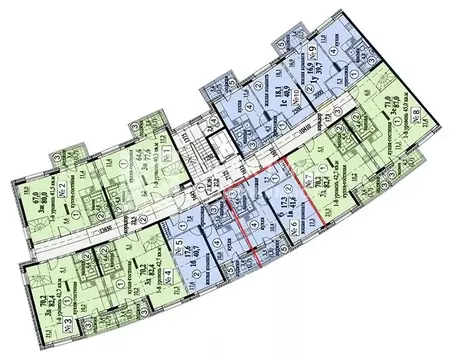 1-комнатная квартира: Троицк, улица Академика Дыхне, 20 (40 м)