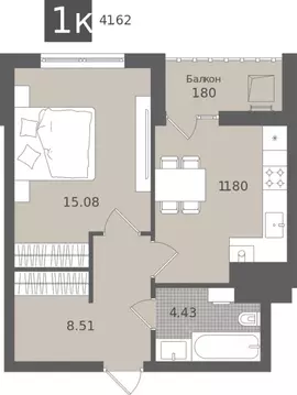 1-к кв. Калининградская область, Светлогорск Лесная Сказка жилой ...