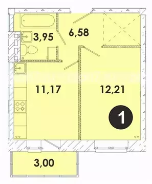 1-к кв. Иркутская область, Иркутский муниципальный округ, пос. ...