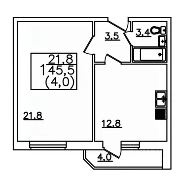 1-к кв. Ставропольский край, Пятигорск Бештау мкр, Алые Паруса жилой ...
