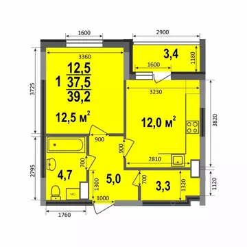 1-к кв. Владимирская область, Владимир Веризино мкр, Веризино лайф ...