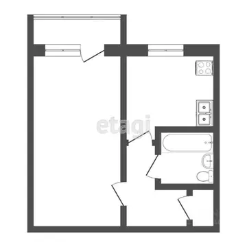 1-к кв. Тюменская область, Тюмень Юганский проезд, 13 (30.4 м)