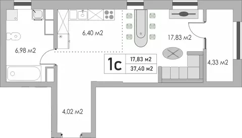 1-к кв. Оренбургская область, Оренбург Аренда мкр, Металлист жилой ...