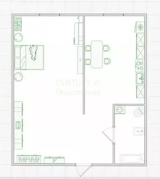 1-комнатная квартира: Люберцы, Солнечная улица, 2 (36.6 м)