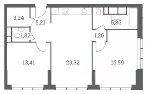 2-к кв. Москва Шмитовский проезд, 39к6 (70.71 м)