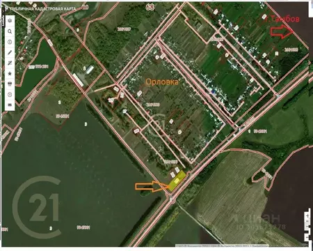 Участок в Тамбовская область, Тамбовский муниципальный округ, д. ...