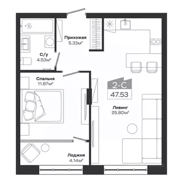 2-к кв. Новосибирская область, Новосибирский район, Краснообск рп, 7-й ...