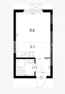 Квартира-студия: Москва, Дорожная улица, 46к3 (19.7 м)