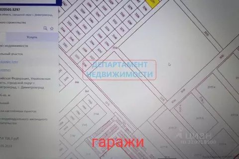 Участок в Ульяновская область, Димитровград ул. Курчатова (10.06 сот.)