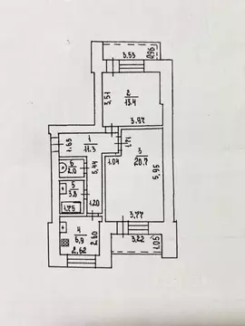 2-к кв. Кировская область, Киров Ульяновская ул., 20 (58.1 м)