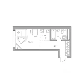Студия Москва Северный ао, Западное Дегунино р-н, Тринити жилой ...