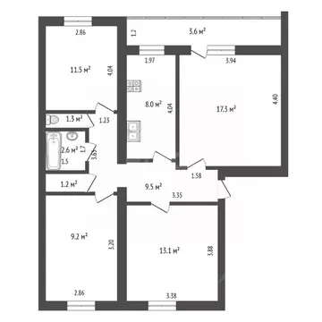 4-к кв. Башкортостан, Стерлитамак Михайловский мкр, ул. Сазонова, 28 ...