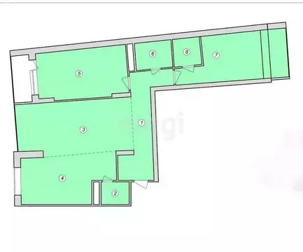 3-комнатная квартира: Казань, Комсомольская улица, 1 (104 м)