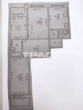 3-к кв. Воронежская область, Воронеж ул. Шишкова, 95 (88.0 м)