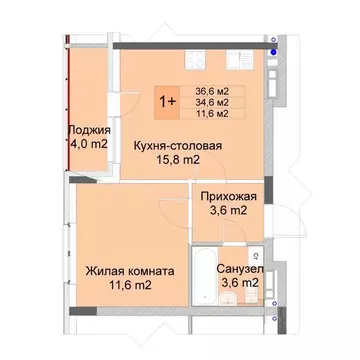 1-к кв. Нижегородская область, Нижний Новгород Кузнечиха Город жилой ...