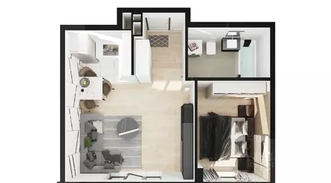 2-к кв. Ростовская область, Ростов-на-Дону Благодатная ул., 164 (42.7 ...