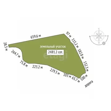 Участок в Тюменская область, Тюмень  (2481.16 сот.)