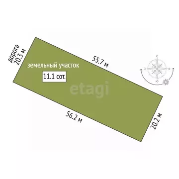 Участок в Мордовия, Лямбирский район, с. Берсеневка ул. Саранская ...