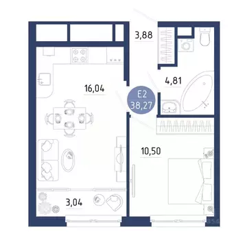 1-к кв. Рязанская область, Рязанский муниципальный округ, с. Дядьково ...