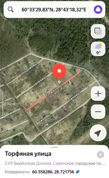 Участок в Ленинградская область, Выборгский район, Советское городское ...