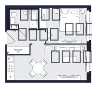 1-к кв. Санкт-Петербург просп. Большевиков, уч3 (40.91 м)