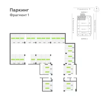 Гараж в Санкт-Петербург Аквилон Ливз жилой комплекс (13 м)