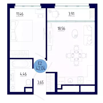 1-к кв. Рязанская область, Рязанский муниципальный округ, с. Дядьково ...