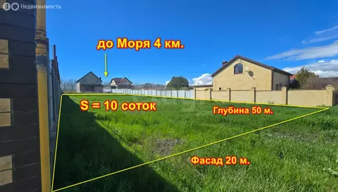 Участок в Краснодарский край, муниципальный округ Анапа, посёлок ...