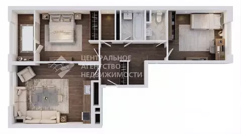 2-к кв. Рязанская область, Рязань ул. Александра Полина, 3 (54.7 м)