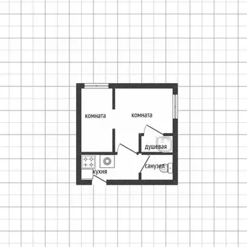 2-к кв. Смоленская область, Смоленск ул. Шевченко, 67 (24.4 м)