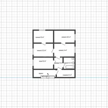 Дом в Адыгея, Майкоп Рабочая ул. (65 м)