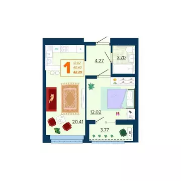 1-к кв. Брянская область, Брянск Московский мкр, Микрорайон Акватория ...