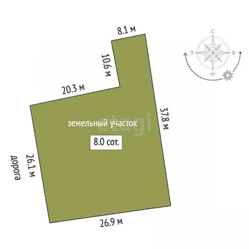 Участок в Тюменская область, Нижнетавдинский муниципальный округ, ...