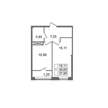 1-к кв. Волгоградская область, Волгоград Логовская ул. (37.9 м)