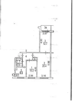 Продается 3-комнатная квартира