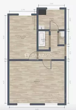2-к кв. Нижегородская область, Дзержинск просп. Ленина, 71 (51.6 м)
