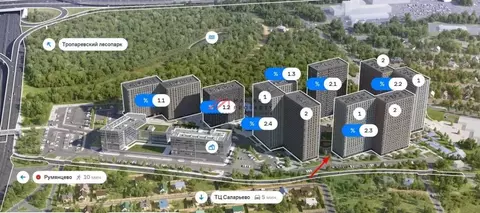 Торговая площадь в Москва Тропарево Парк мк, к2.3 (156 м)