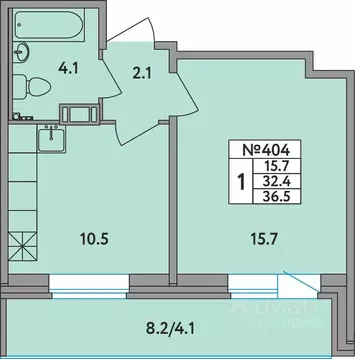 1-к кв. Ленинградская область, Всеволожский район, д. Новое Девяткино ...