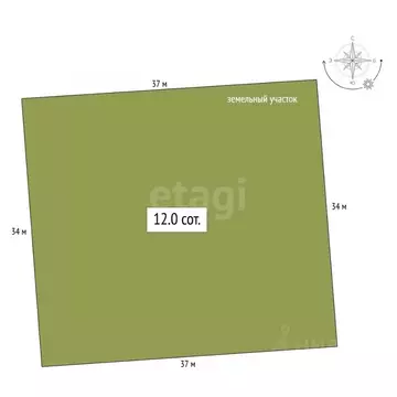 Участок в Алтайский край, Советский район, с. Платово  (12.0 сот.)