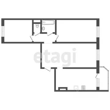 3-к кв. Тюменская область, Тюмень ул. Александра Митинского, 5 (86.7 ...