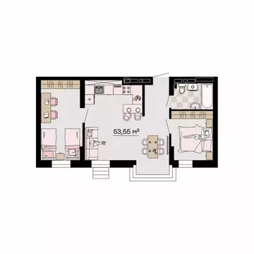 3-к кв. Приморский край, Владивосток ул. Мусоргского, 72/2 (55.58 м)