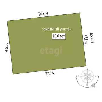 Участок в Тюмень, Самотлорская улица (10 м)