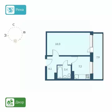 1-к кв. Новосибирская область, Новосибирск Междуреченская ул., 7/1 ...